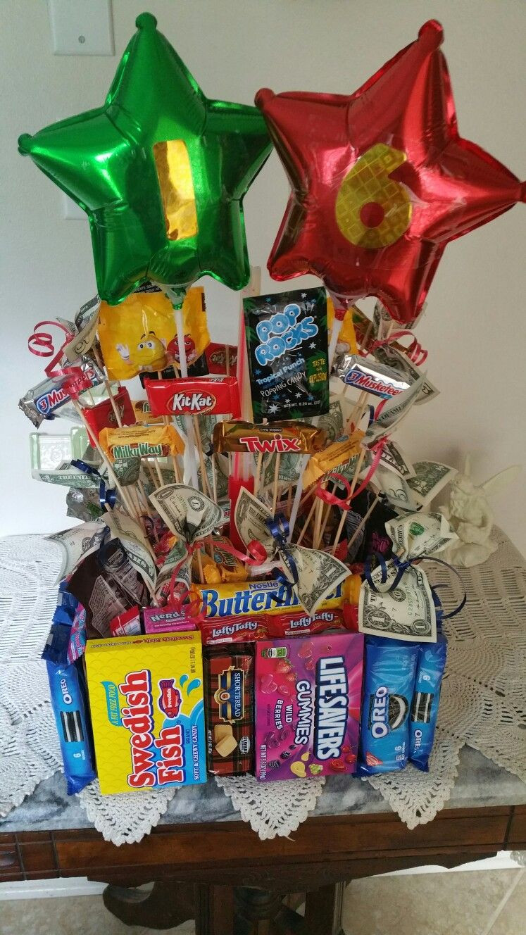 Sixteenth Birthday Gift Ideas
 Candy Bouquet Boys 16th Birthday