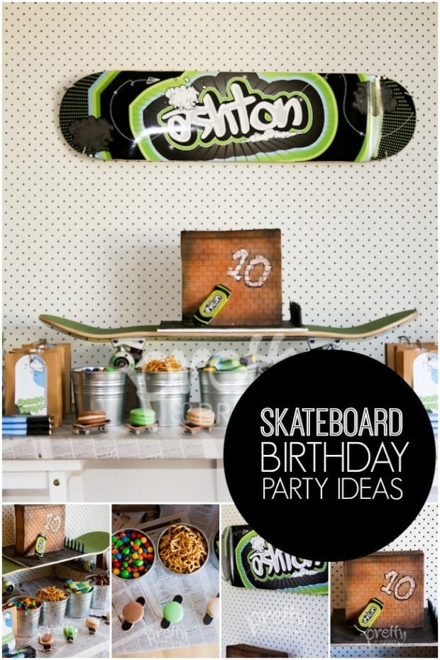 Skateboard Birthday Party
 Cool Skateboard Boy s Birthday Party