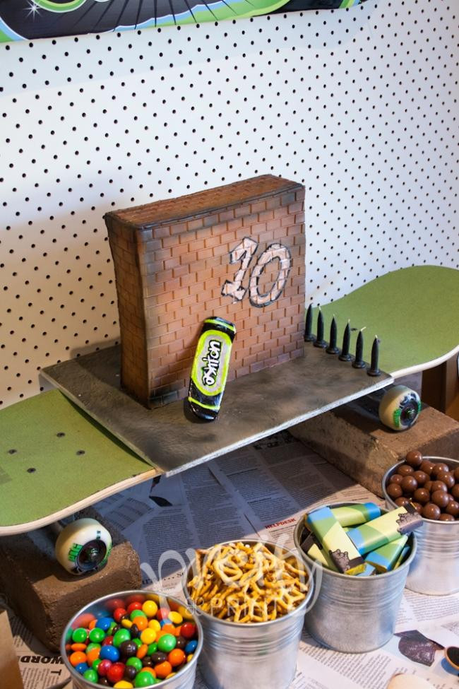 Skateboard Birthday Party
 Cool Skateboard Boy s Birthday Party Spaceships and