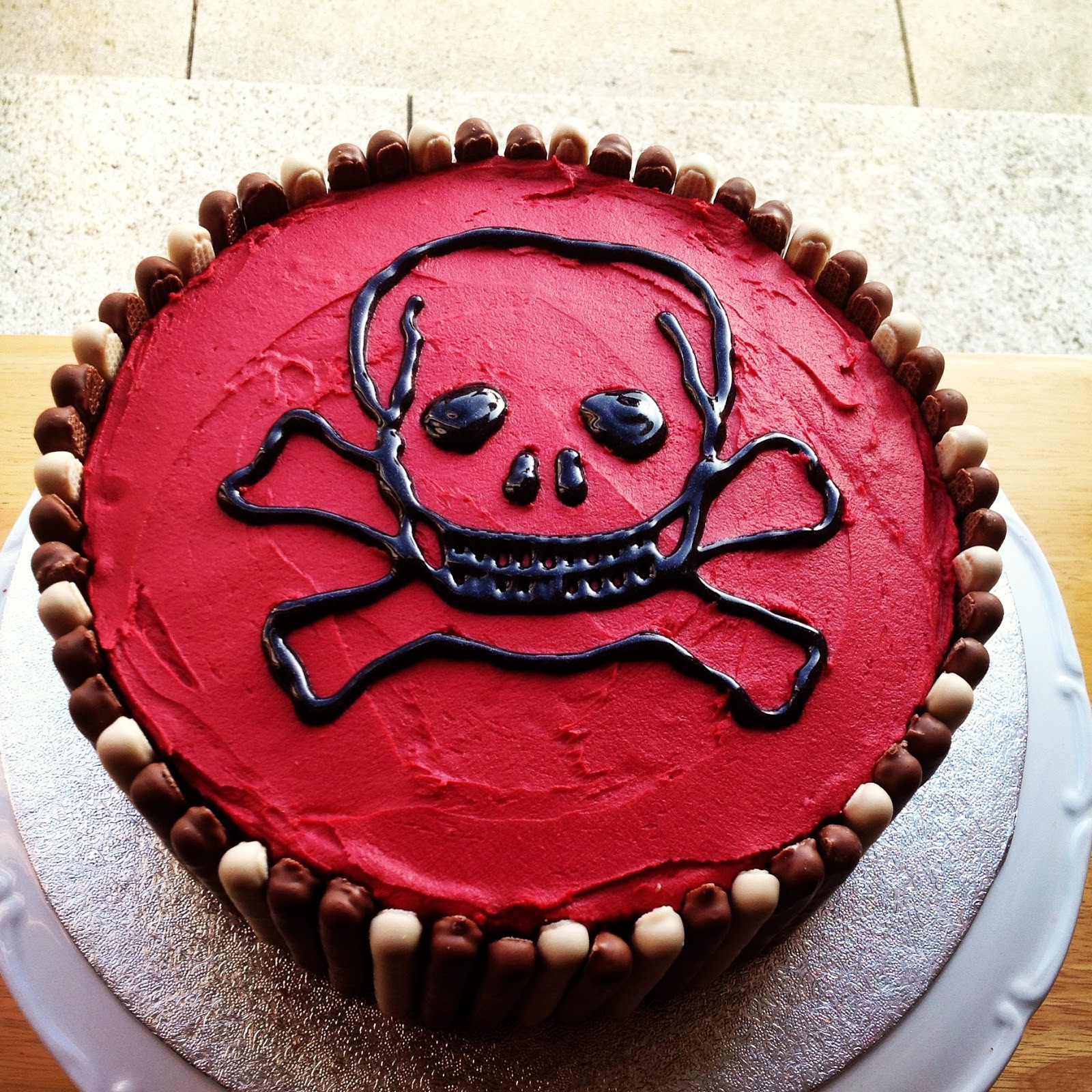 Skull Birthday Cake
 Babaduck Ethan s Skull Birthday Cake