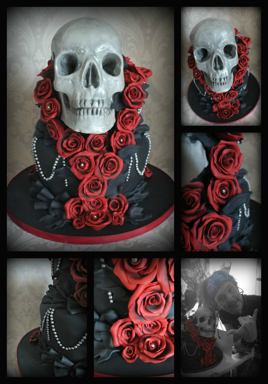 Skull Birthday Cake
 Skull Cake CakeCentral