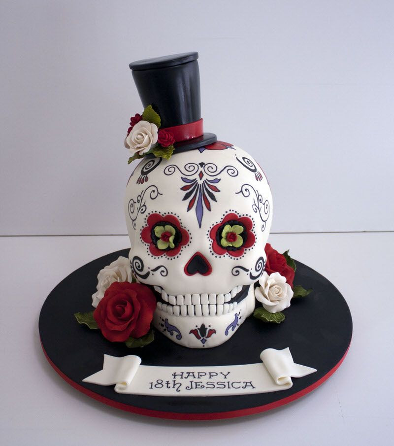 Skull Birthday Cake
 Newcastle based Wedding & Celebration Cakes