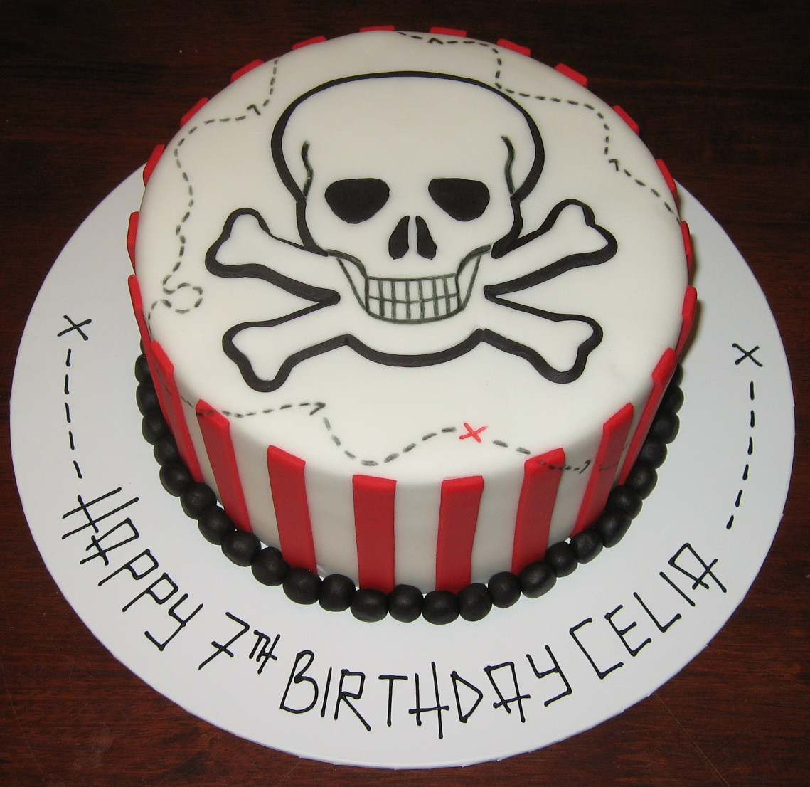 Skull Birthday Cake
 Let Them Eat Cake Skull & Crossbones cake