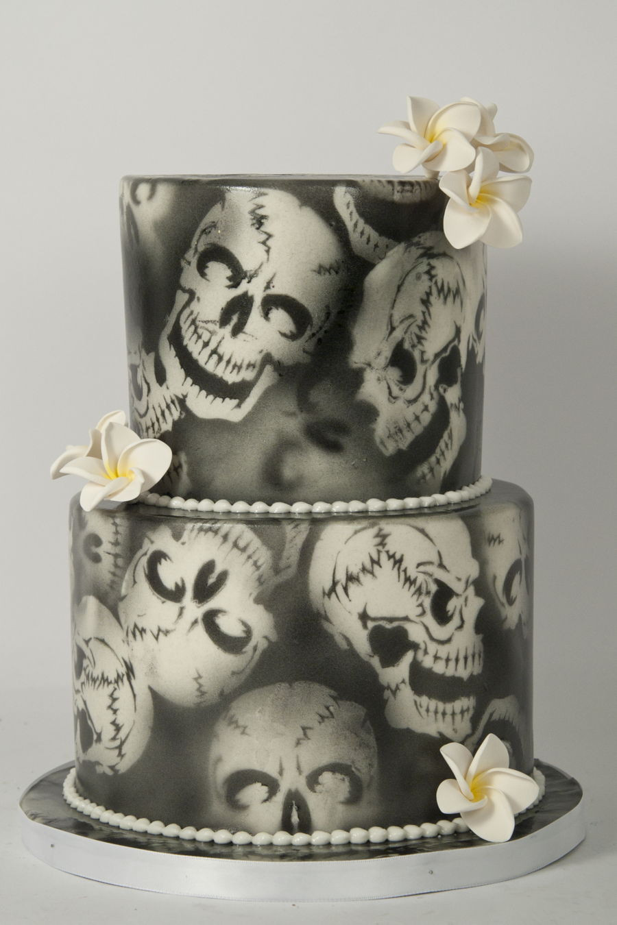 Skull Birthday Cake
 Air Brushed Skulls CakeCentral