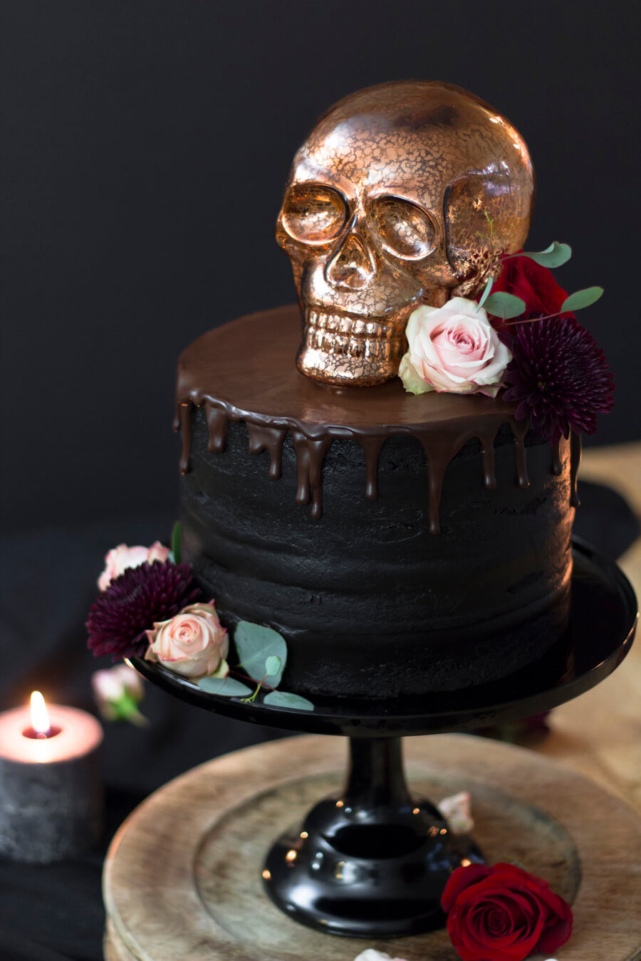 Skull Birthday Cake
 A Hauntingly Elegant Halloween Skull Cake Designs of Any