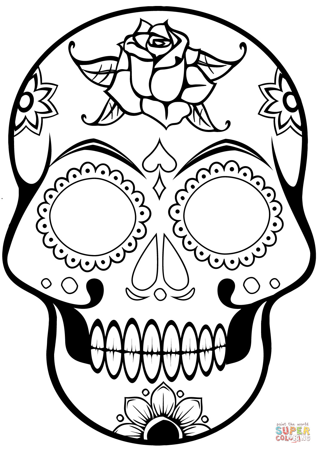 Skull Coloring Pages For Kids
 Skull Coloring Pages