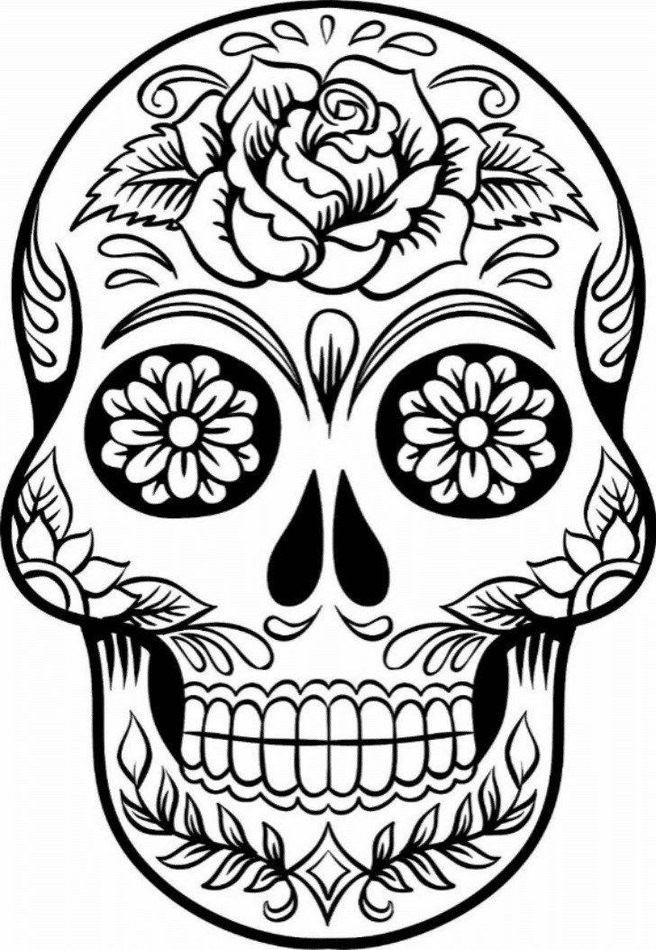 Skull Coloring Pages For Kids
 Print & Download Sugar Skull Coloring Pages to Have