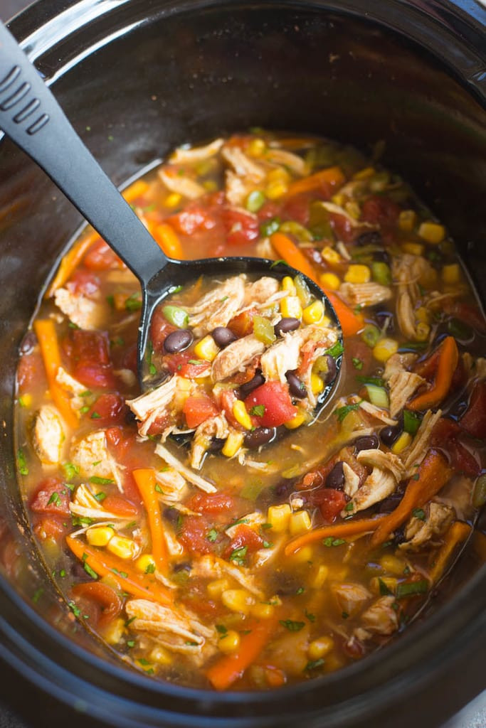 Slow Cooker Chicken Fajita Soup
 Slow Cooker Chipotle Chicken Fajita Soup Tastes Better