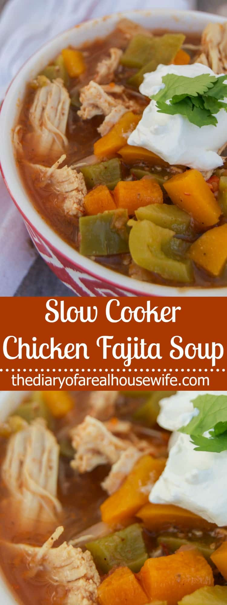 Slow Cooker Chicken Fajita Soup
 Slow Cooker Chicken Fajita Soup