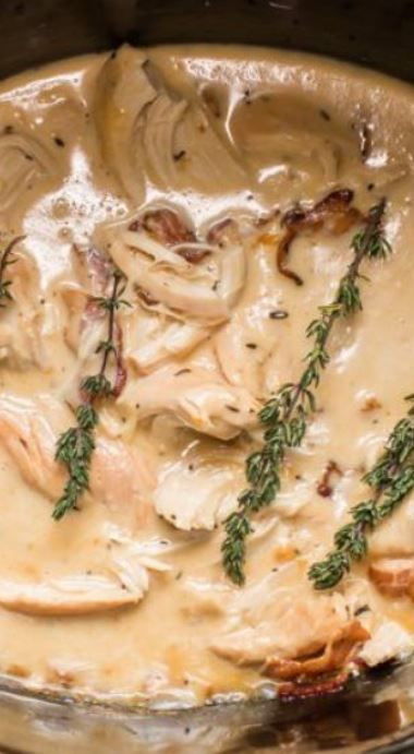 Slow Cooker Chicken With Bacon Gravy
 Slow Cooker Chicken with Bacon Gravy