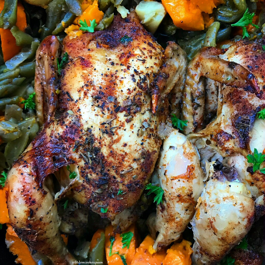 Slow Cooker Cornish Hens With Potatoes
 Slow Cooker Creole Cornish Hens Paleo Whole30 Fit