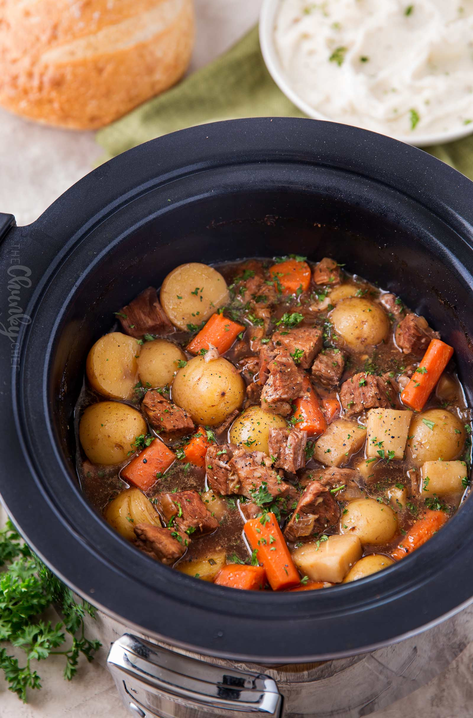 Slow Cooker Lamb Stew Recipes
 Beer and Horseradish Slow Cooker Beef Stew The Chunky Chef