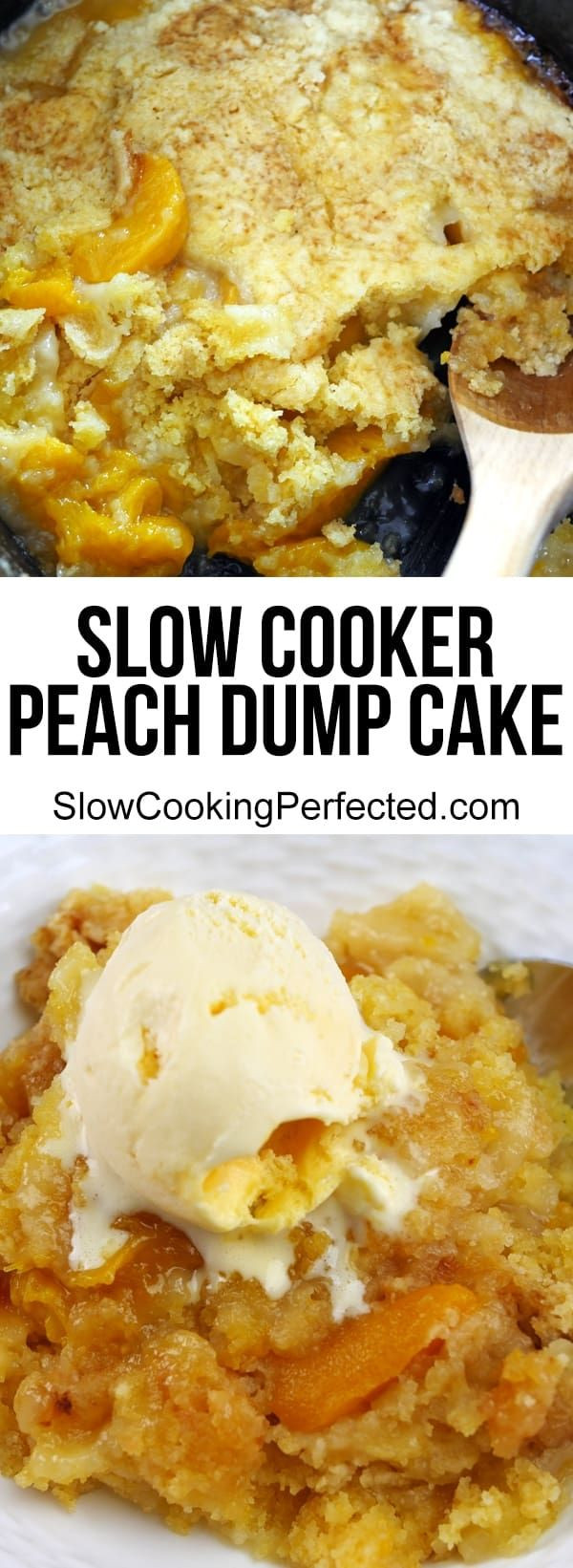 Slow Cooker Peach Dump Cake
 Slow Cooker Peach Dump Cake Recipe