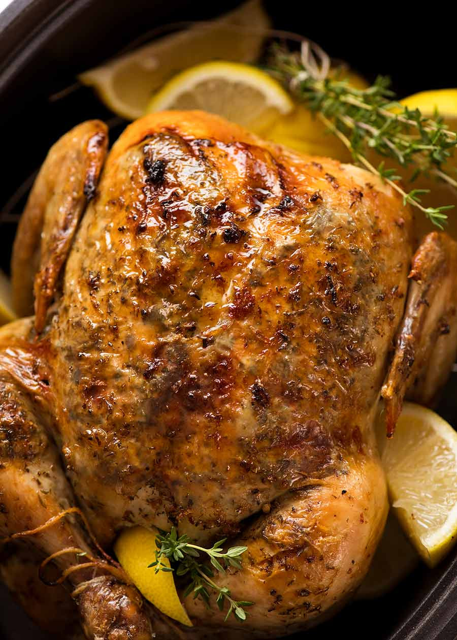 Slow Cooker Roasted Chicken
 Slow Cooker Roast Chicken