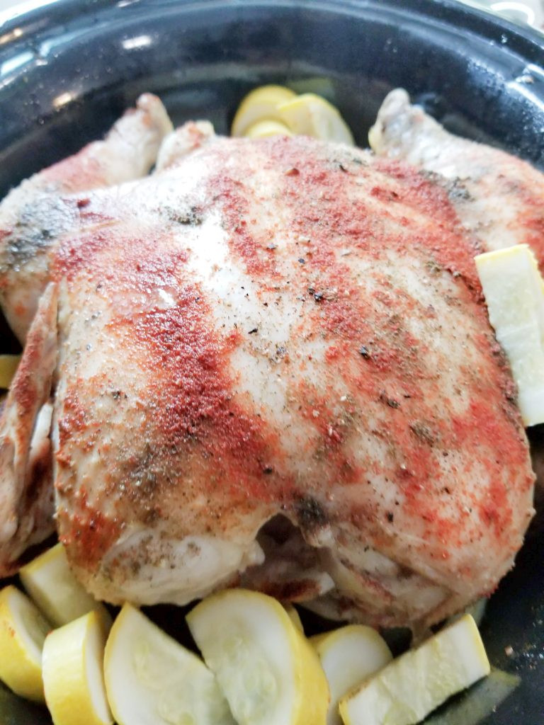 Slow Cooker Roasted Chicken
 Crockpot Roasted Chicken Recipe