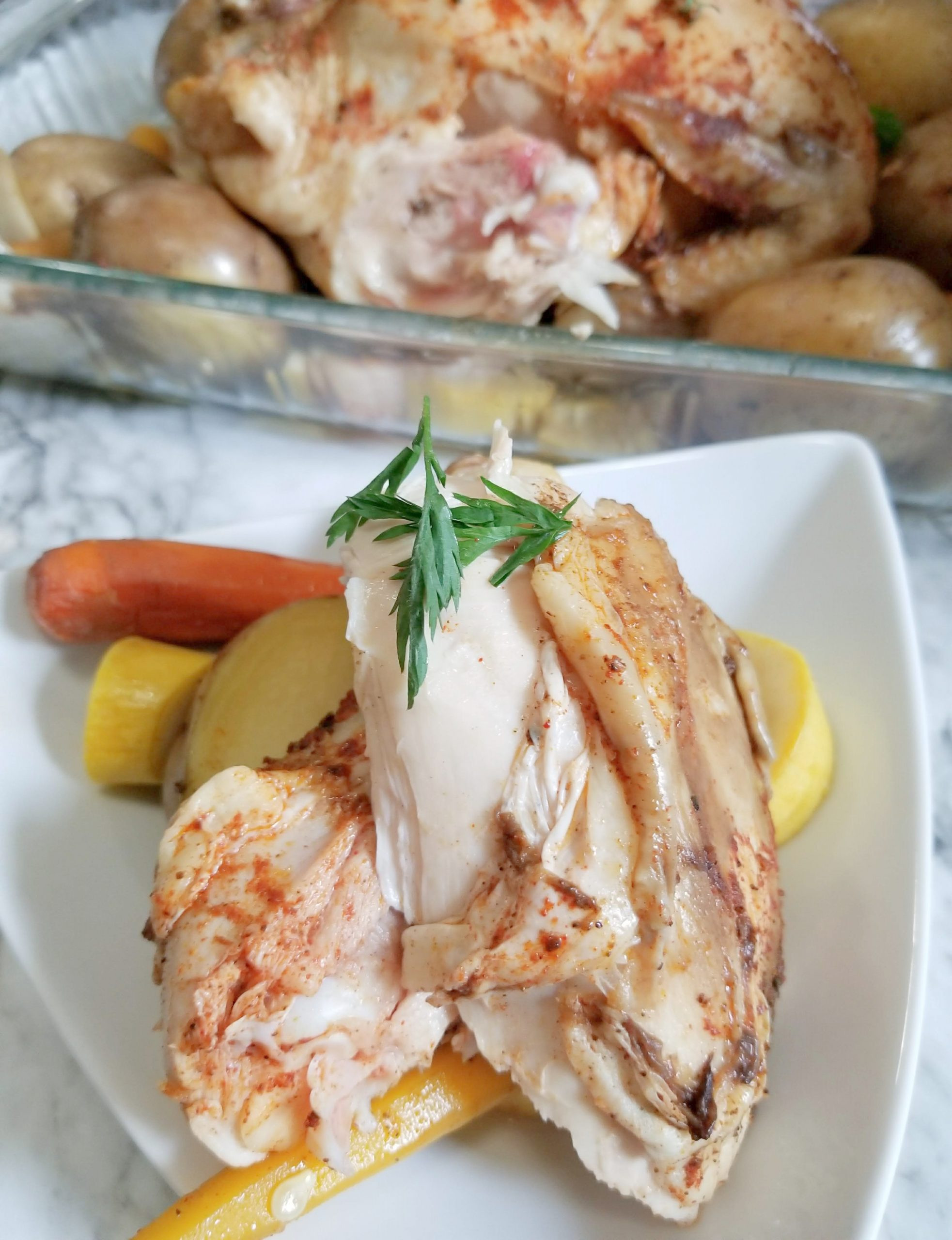 Slow Cooker Roasted Chicken
 Crockpot Roasted Chicken Recipe