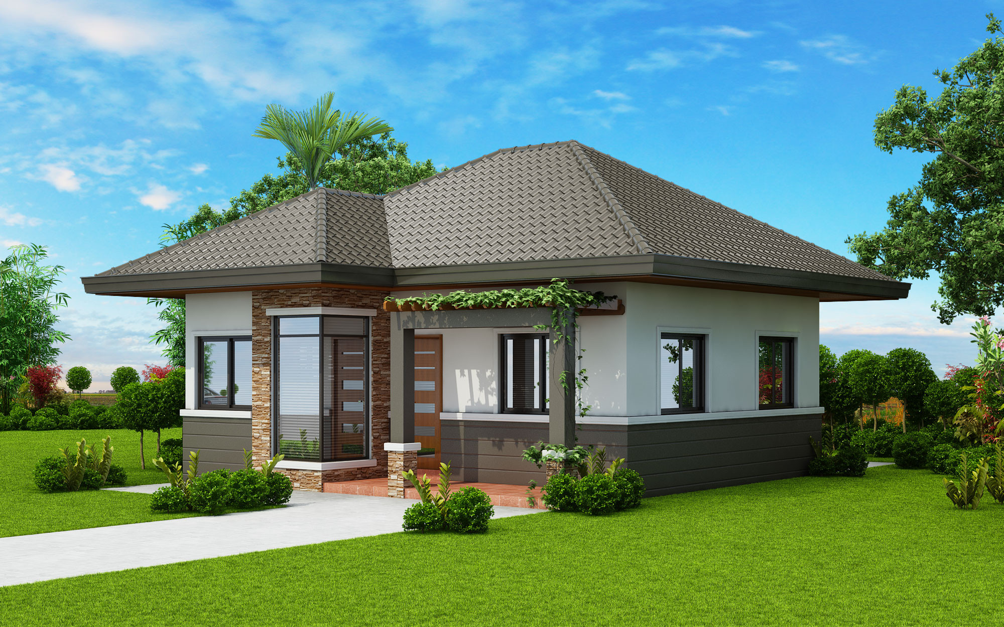Small 2 Bedroom House
 Two Bedroom Small House Plan Cool House Concepts