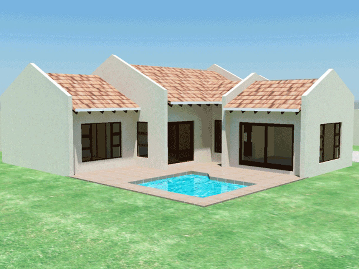 Small 3 Bedroom House
 3 Bedroom House Plans For Sale in South Africa