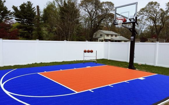 Small Backyard Basketball Court
 Backyard Basketball Court by SportProsUSA Authorized