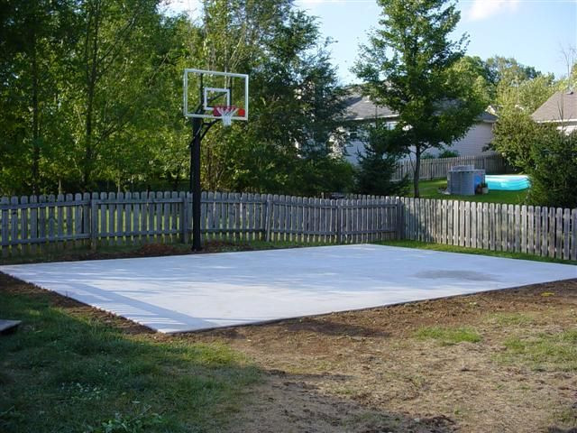 Small Backyard Basketball Court
 Basket ball court under the garage Forum