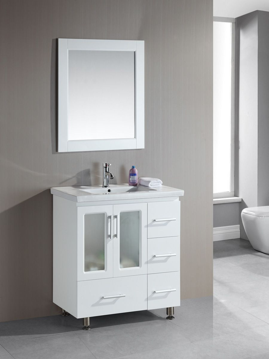 Small Bathroom Cabinets
 32" Stanton Single Bath Vanity White