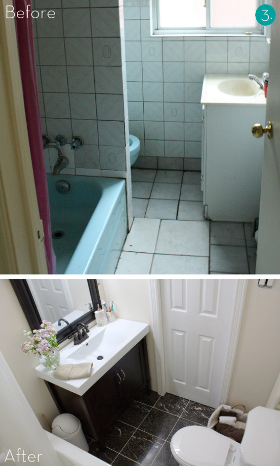 Small Bathroom Makeover
 Easy Bathroom Makeover