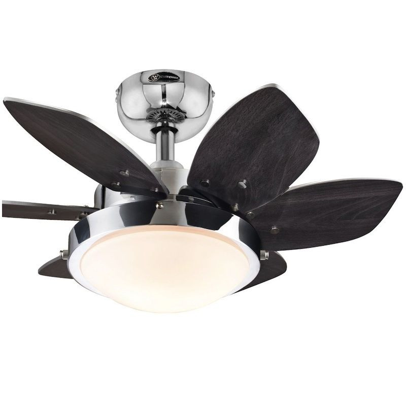 Small Bedroom Ceiling Fan
 Low Profile Ceiling Fan with Lights Small Room 24" Indoor
