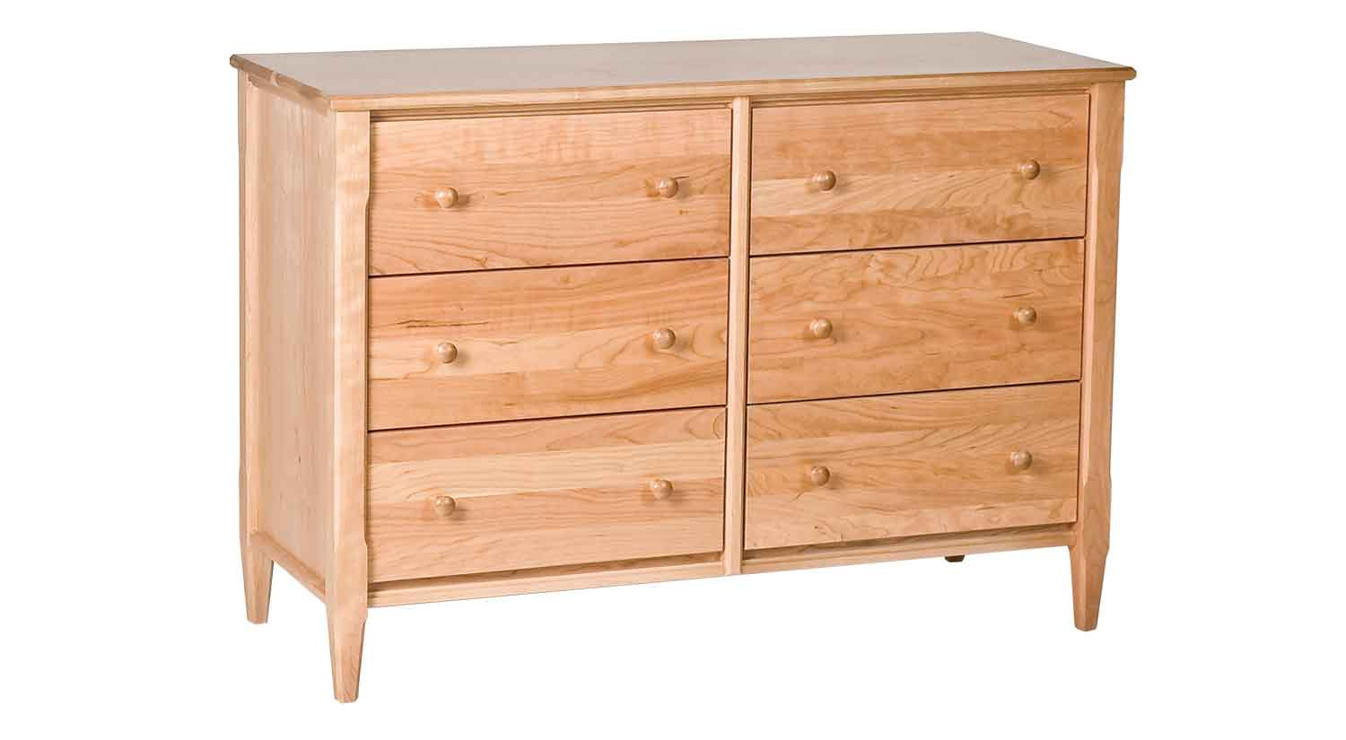 Small Bedroom Chest
 Circle Furniture Shaker Small Six Drawer Dresser