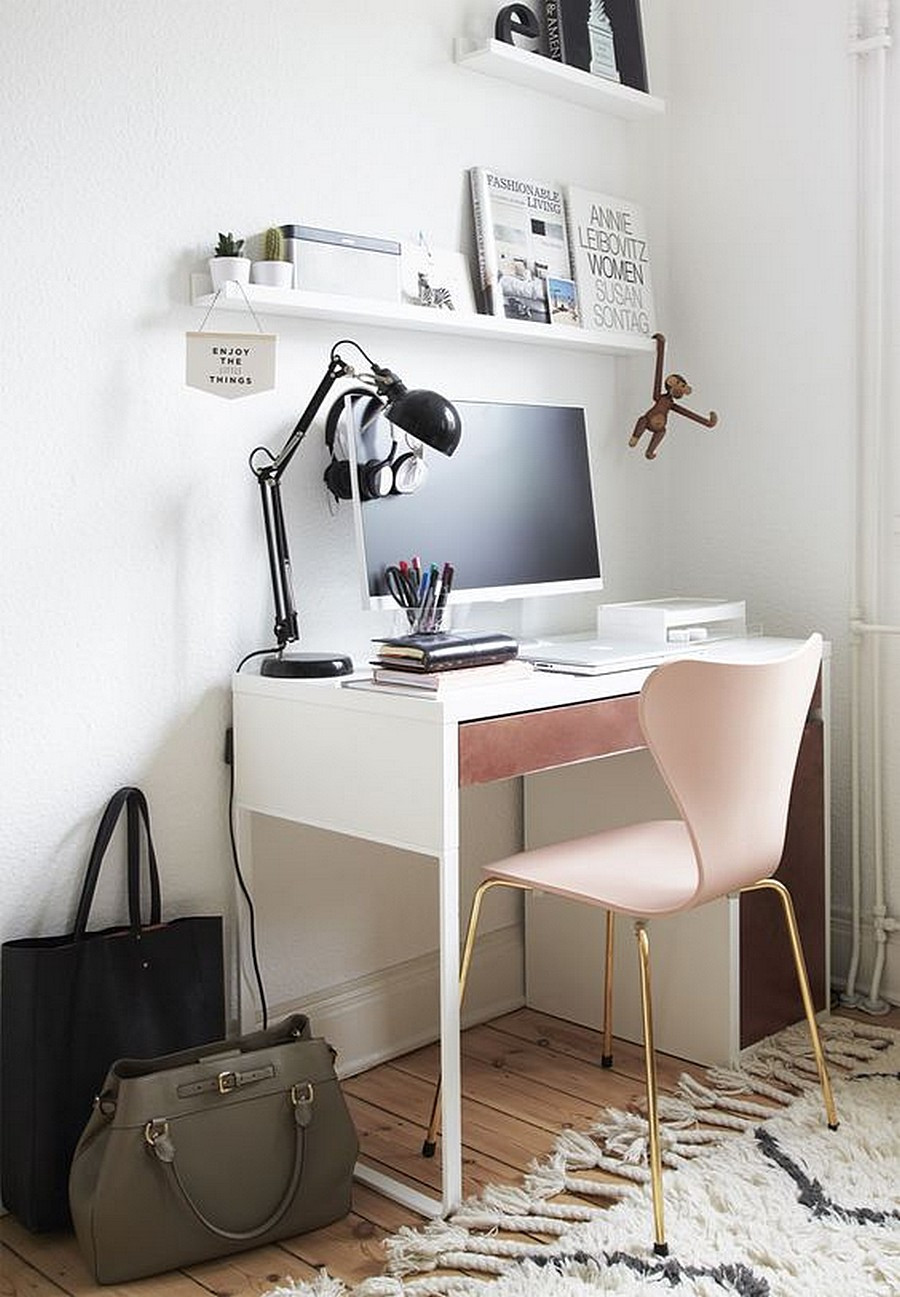 Small Bedroom Desk
 12 Creative Workspace Ideas with Micke Desk from IKEA