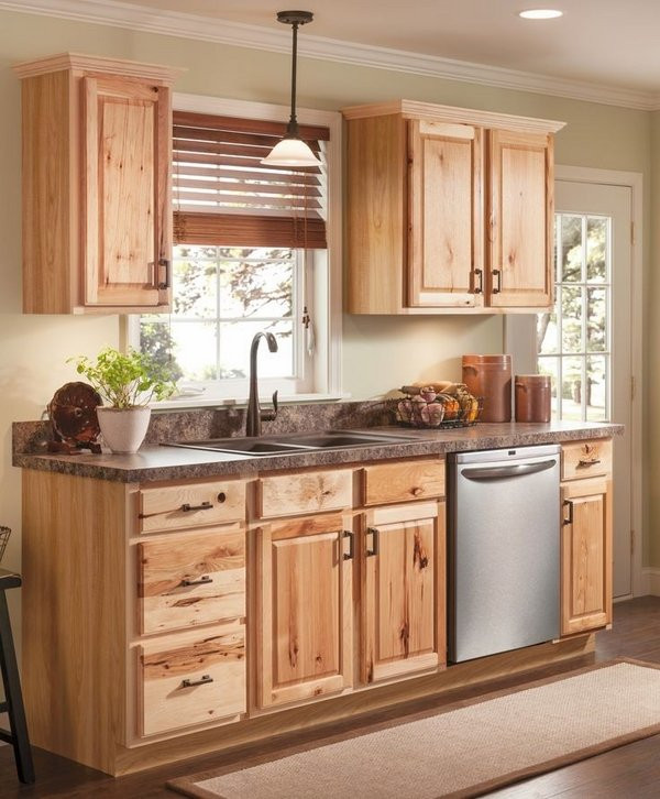 Small Cabinet For Kitchen
 40 ideas for naturally beautiful hickory cabinets in the