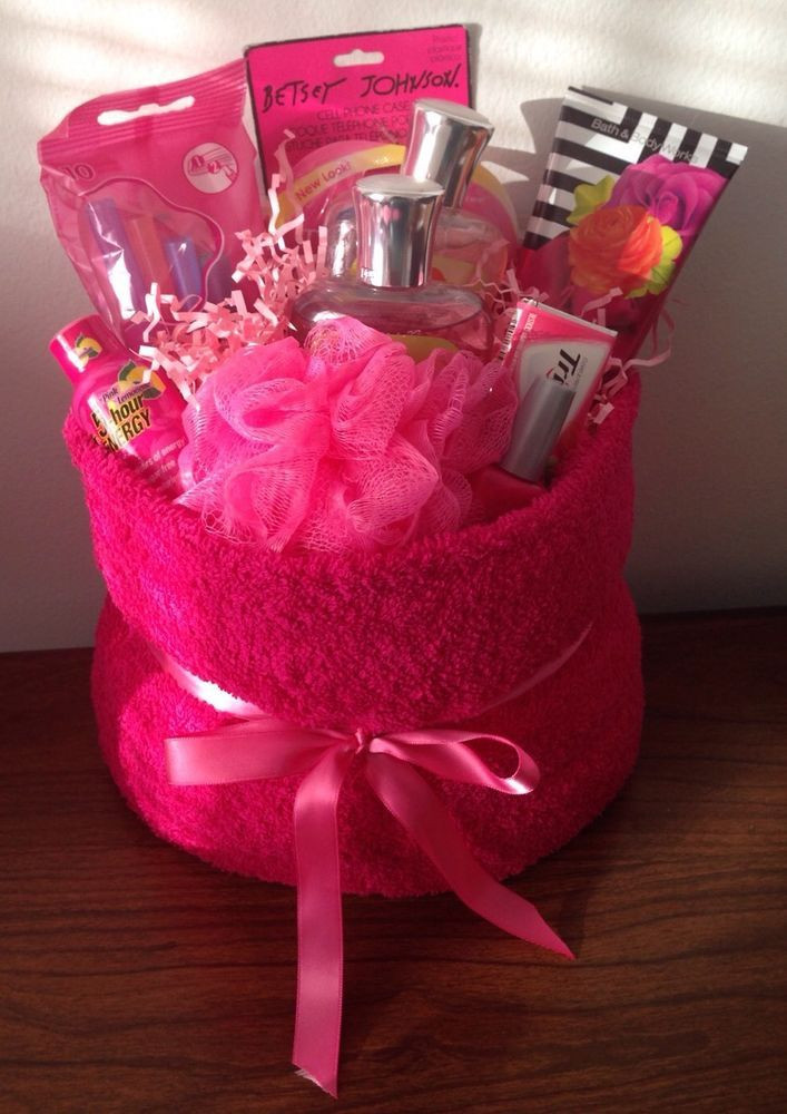 Small Holiday Gift Basket Ideas
 Pink Themed Gift Basket Birthday Holiday Celebrate