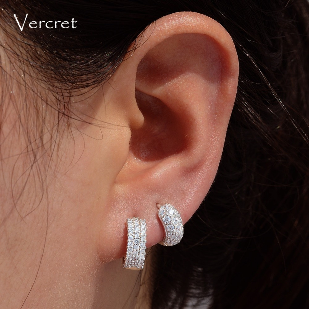 Small Hoop Earrings For Cartilage
 Aliexpress Buy Vecret Sterling Silver Small CZ Hoop