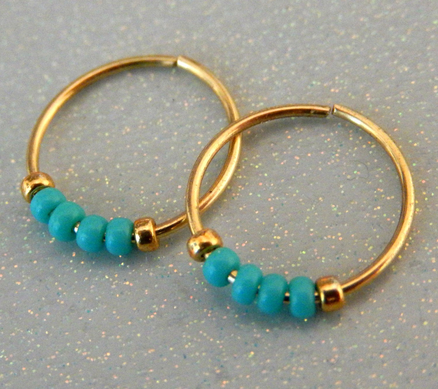 Small Hoop Earrings For Cartilage
 Cartilage hoop earrings Small Hoop Earrings turquoise