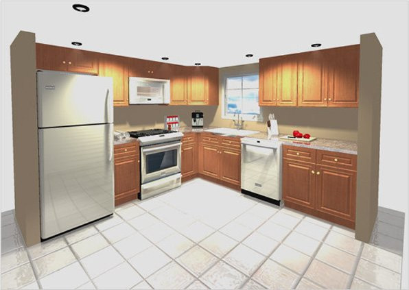 Small Kitchen Design Layout 10X10
 What is a 10 x 10 Kitchen Layout
