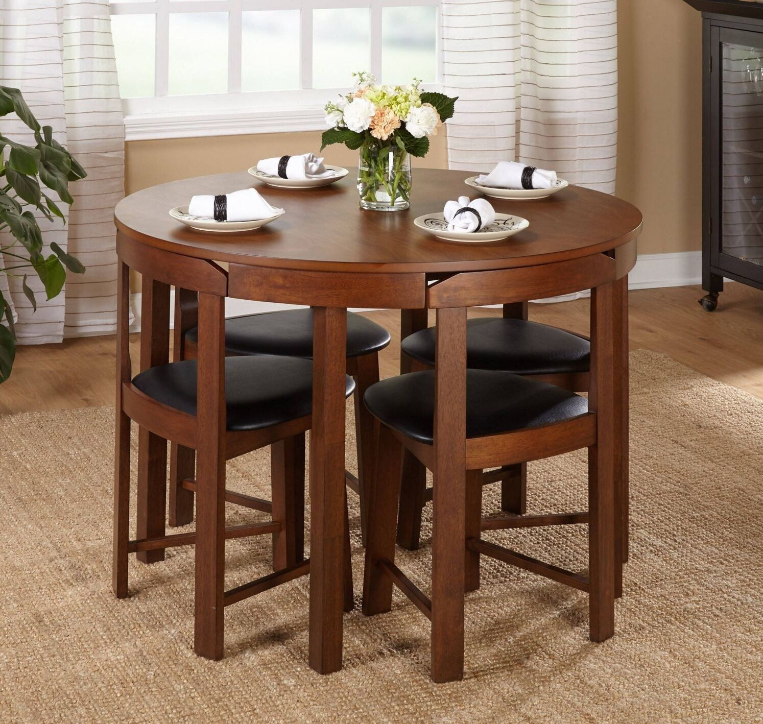 Small Kitchen Dinette Set
 Modern 5pc Dining Table Set Kitchen Dinette Chairs