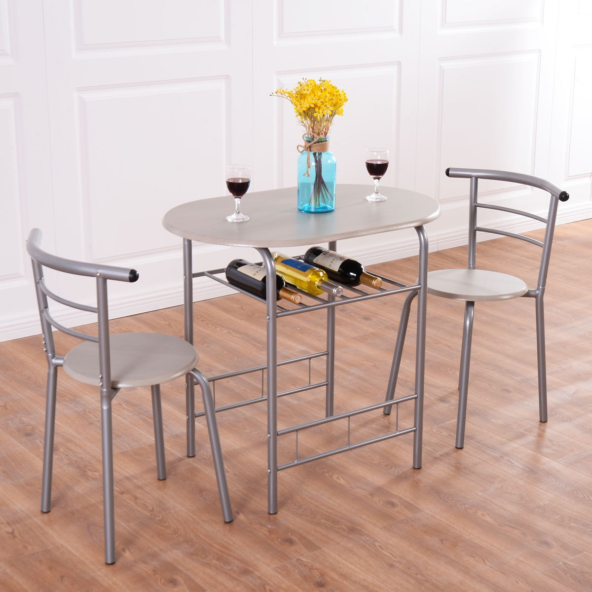 Small Kitchen Sets
 3pcs Bistro Dining Set Small Kitchen Indoor Outdoor Table