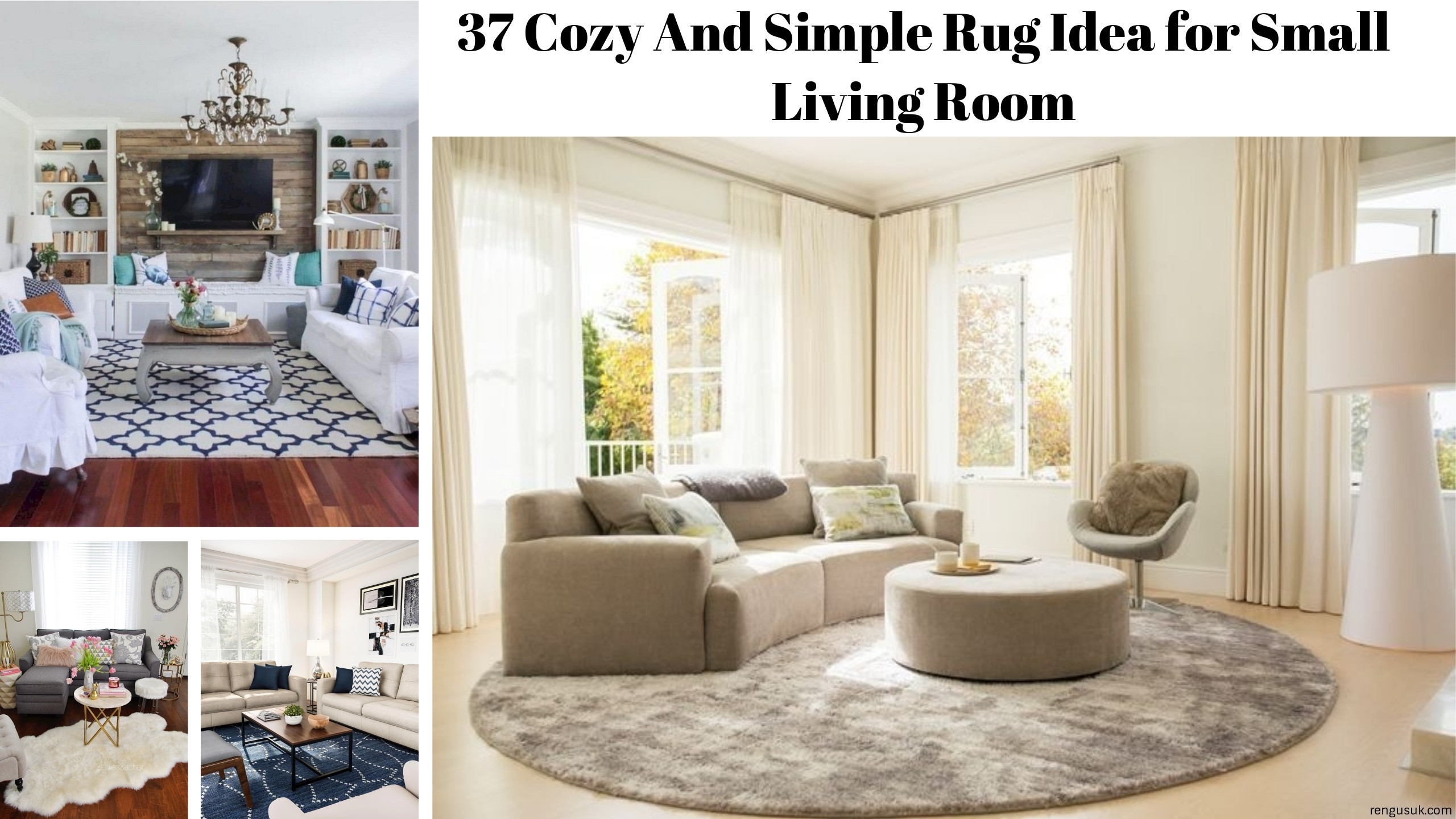 Small Living Room Rugs
 37 Cozy And Simple Rug Idea for Small Living Room
