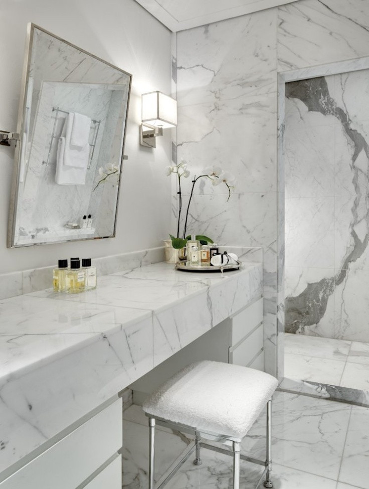 Small Marble Bathroom
 48 Luxurious Marble Bathroom Designs