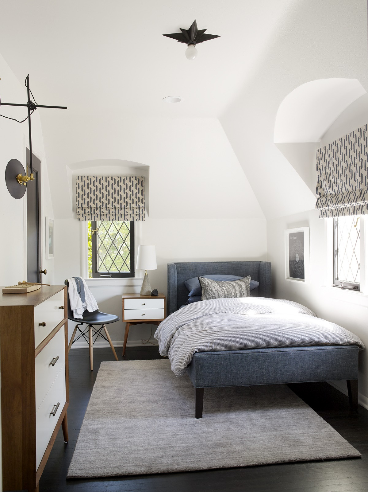Small Modern Bedroom
 Steal This Look His and Hers Mid Century Inspired Kids