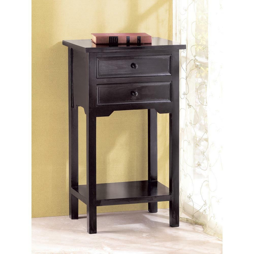 Small Nightstands For Bedroom
 modern black small 16" End side bedside Table bedroom