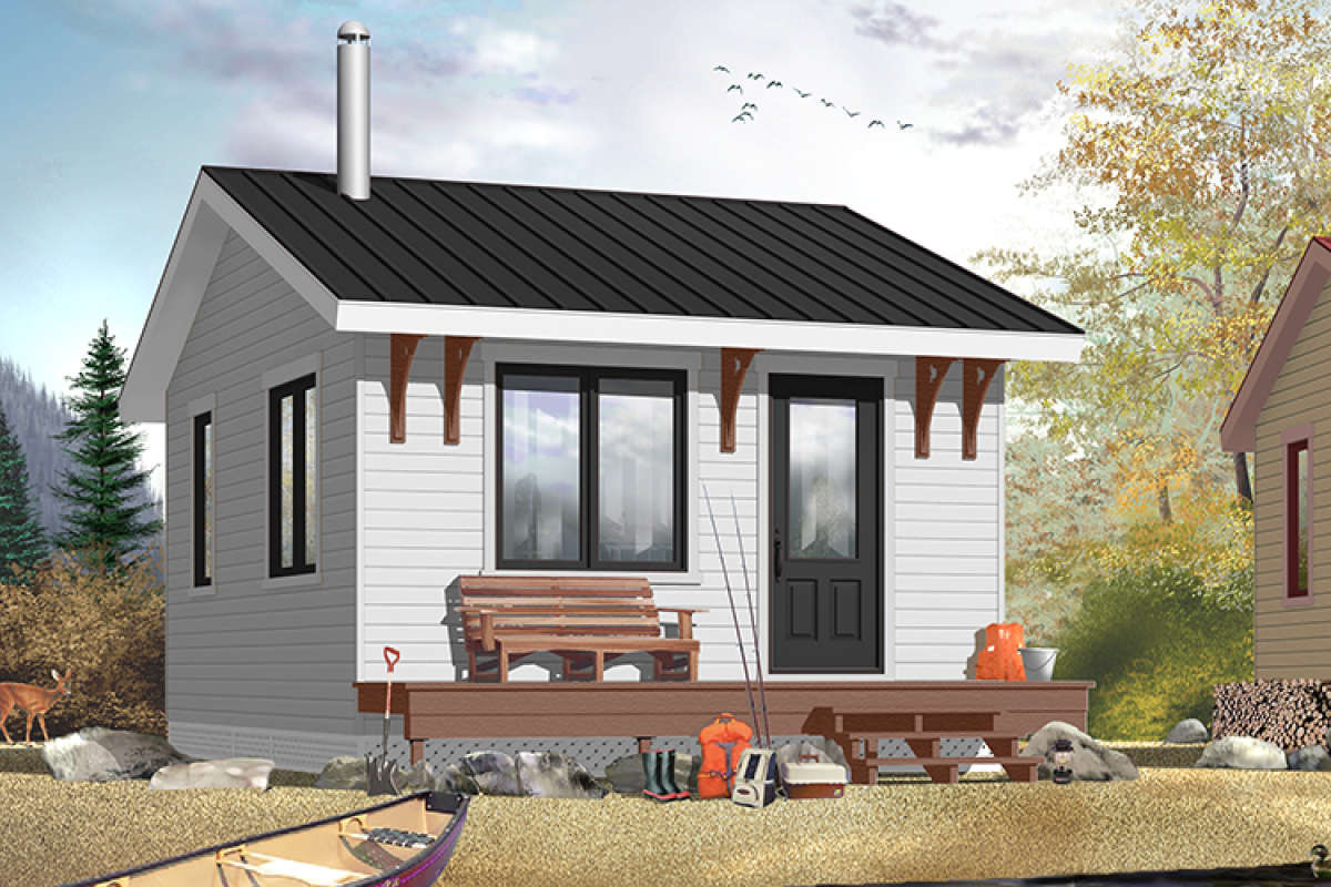 Small One Bedroom House Plans
 Small Plan 320 Square Feet 1 Bedroom 1 Bathroom 034