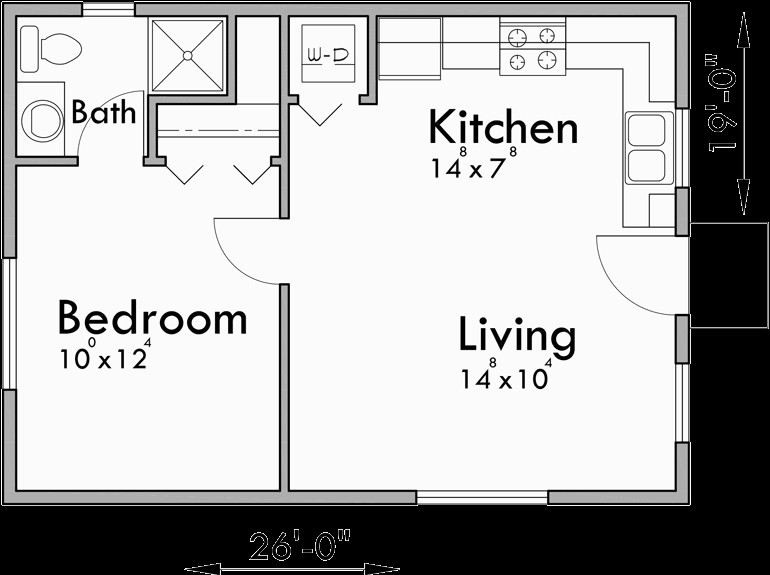 Small One Bedroom House Plans
 Small House Plans Studio House Plans e Bedroom House