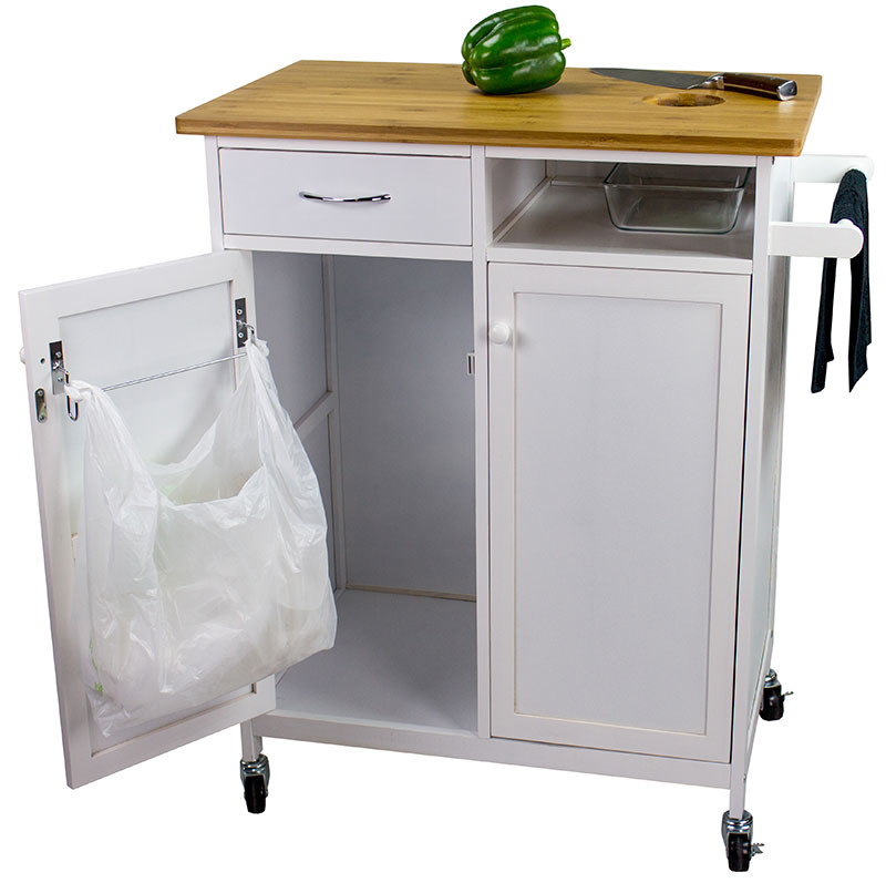 Small Rolling Kitchen Cart
 Rolling Butcher Block Top Kitchen Cart