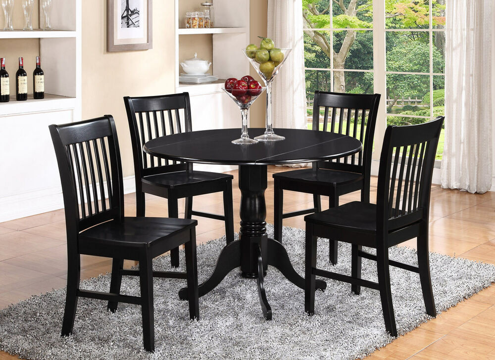 Small Round Kitchen Table
 DLNO5 BLK W 5 Pieces small kitchen table set round kitchen