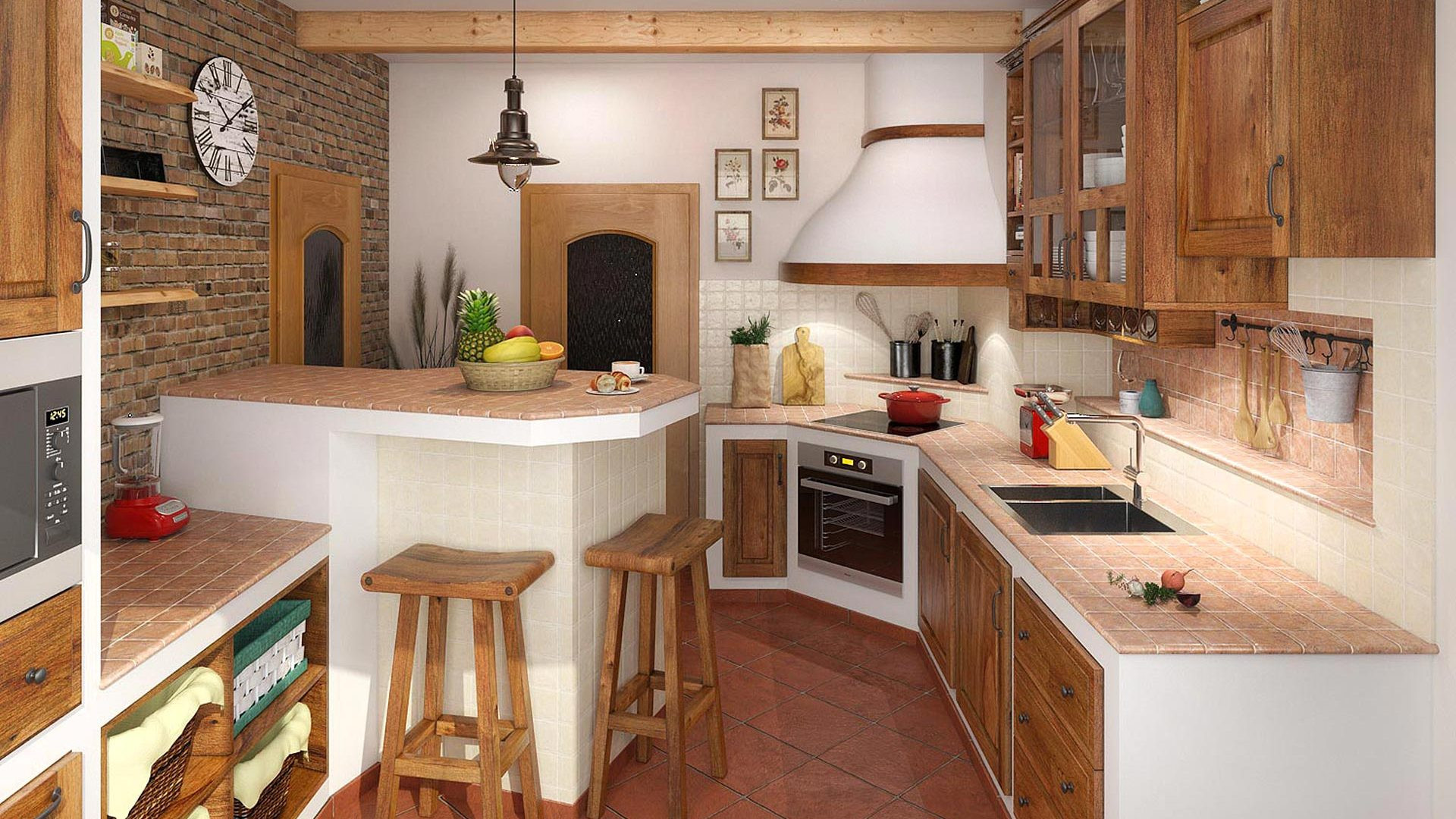 Small Rustic Kitchen
 Small rustic kitchen Why not Design Blog 3D