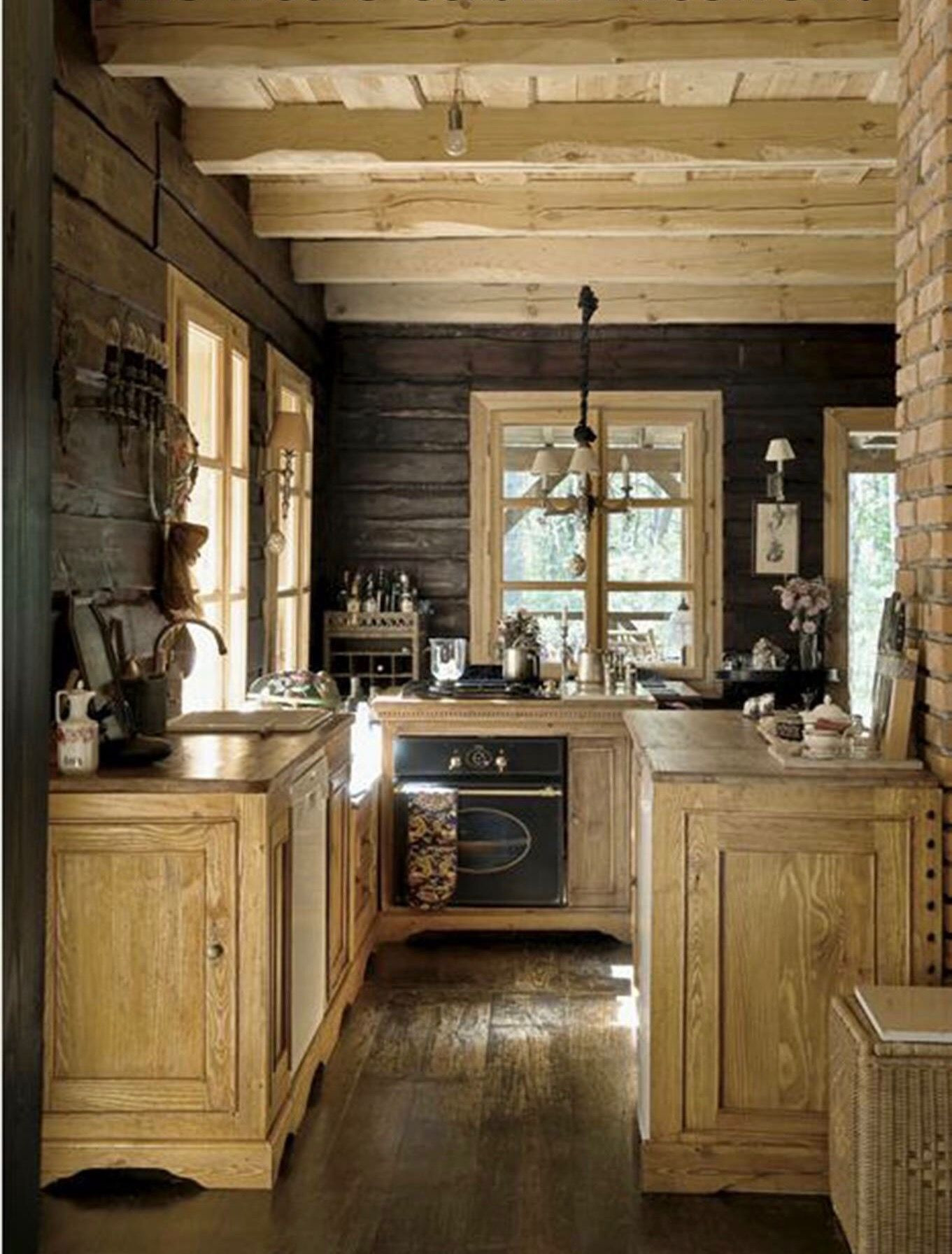 Small Rustic Kitchen
 Rustic Retreat small Rustic cabin kitchen