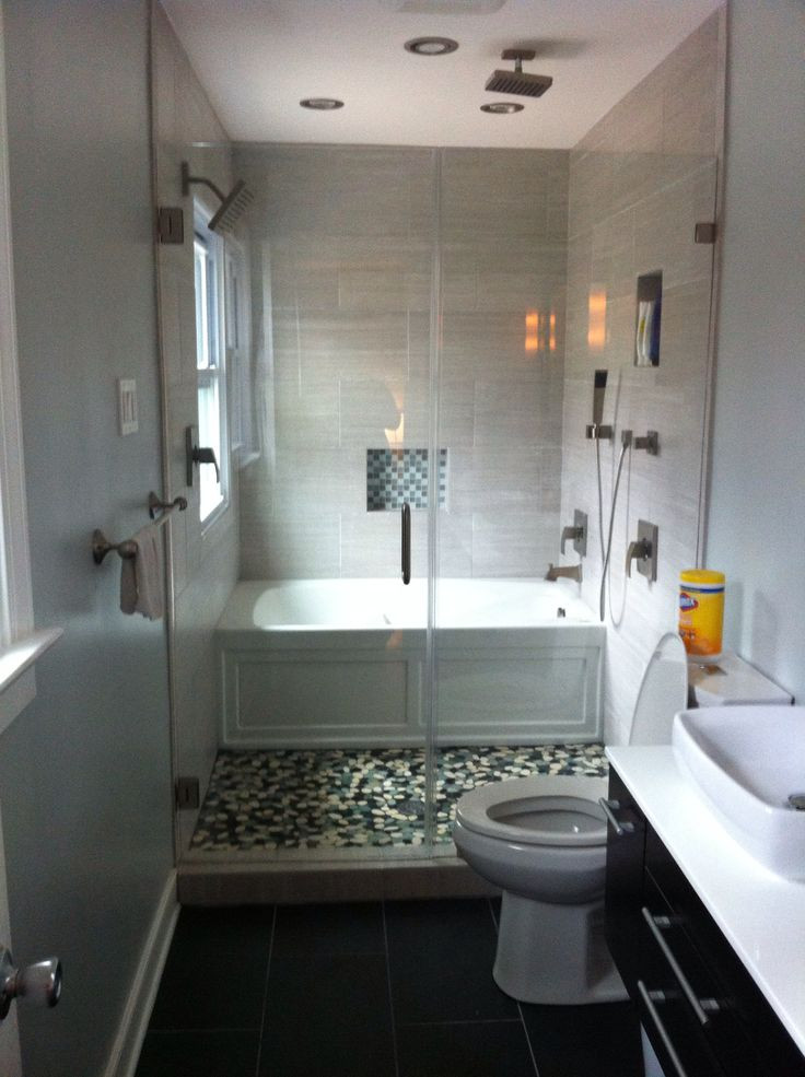 Small Shower Bathroom Ideas
 Efficient Bathroom Space Saving with Narrow Bathtubs for