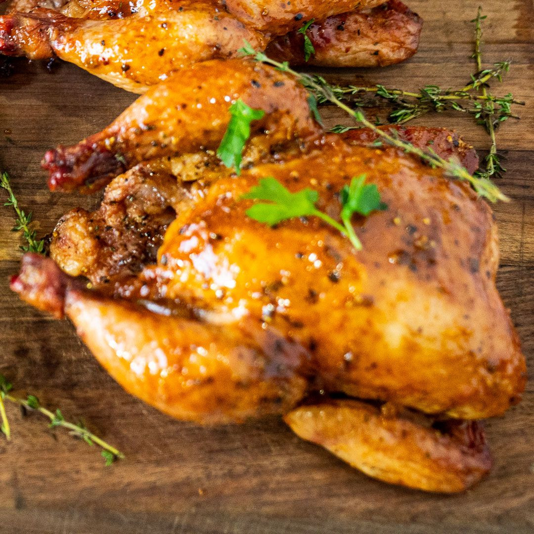 Smoked Cornish Game Hens Recipe
 Smoked Cornish Game Hens with Peach Glaze Melissa