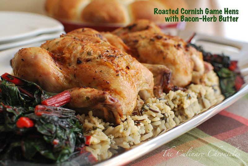 Smoked Cornish Game Hens Recipe
 Roasted Cornish Game Hens with Bacon Herb Butter