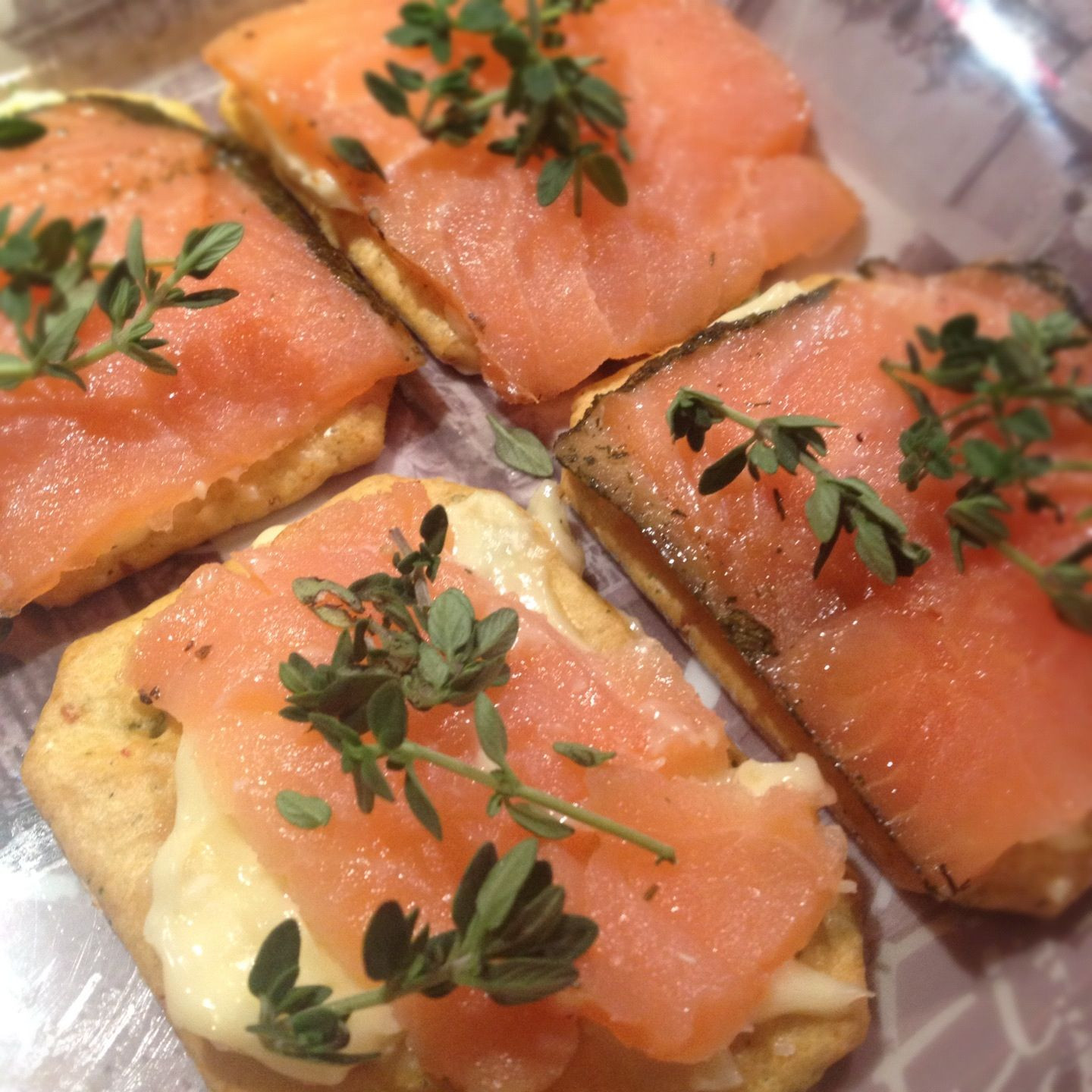 Smoked Salmon And Crackers Appetizer
 Best New Appetizer cracker Brie cheese smoked salmon